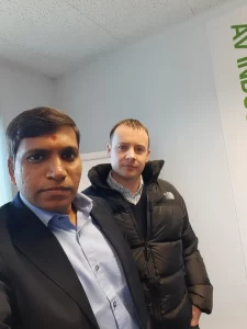 Mahesh and Mr. Ben Cramphorn